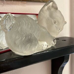 Vintage Viking Glass Kitten